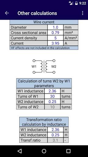Transformer Calculator screenshot 6