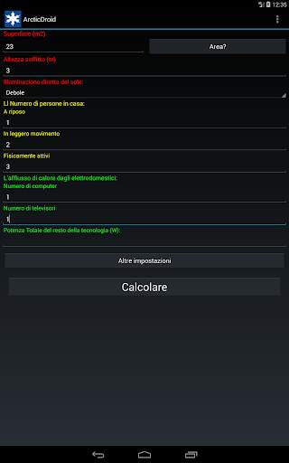 Calcolo condizionatore d'aria screenshot 13