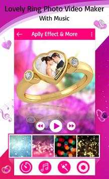 Lovely Ring Photo Video Maker 3 تصوير الشاشة