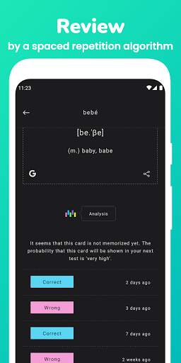Memorize: Learn Spanish Words with Flashcards screenshot 3