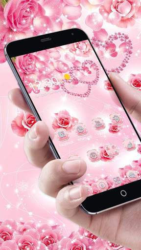 Pink Rose Diamond Theme screenshot 1