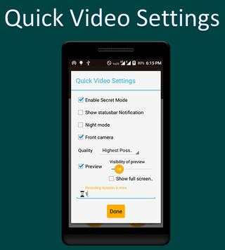 Secret Recorder Video HD screenshot 2