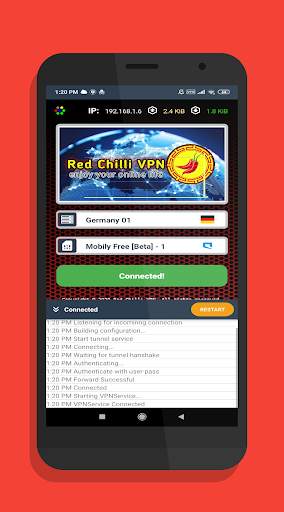 Red Chilli VPN screenshot 2