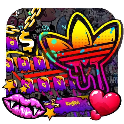 Graffiti Street Keyboard Theme 10001006