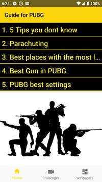 PUBG - Guide,Tips and Wallpapers screenshot 1