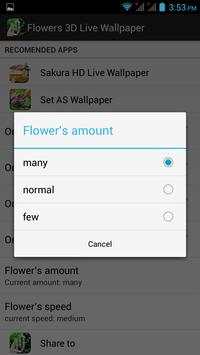 Flowers 3D live wallpaper screenshot 5