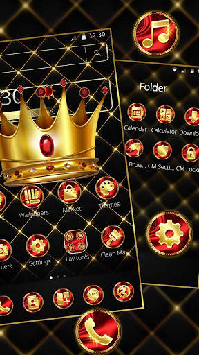 Luxury Golden King Crown Theme screenshot 2