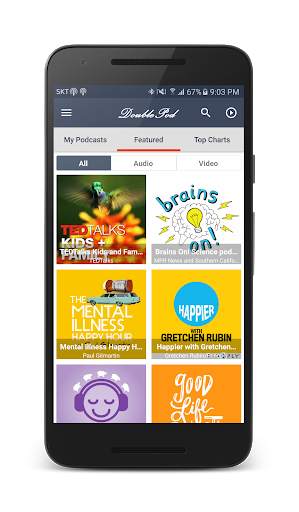 DoublePod Podcasts for android screenshot 1