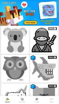 Shark Coloring By Number-Pixel Art screenshot 5