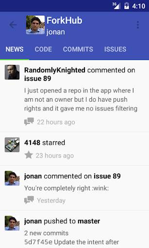 ForkHub for GitHub screenshot 1