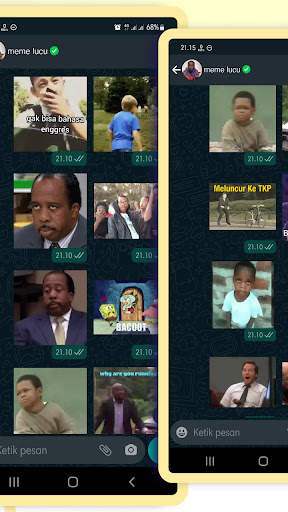 Meme Lucu Animasi WA Sticker screenshot 2