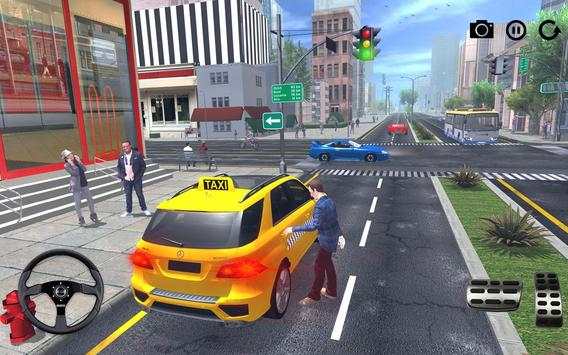 Stadt Taxi Fahren Spiel 2018: Taxifahrer Spaß screenshot 1