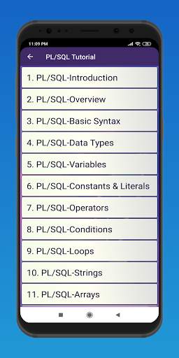 SQL and PL/SQL Tutorial screenshot 3