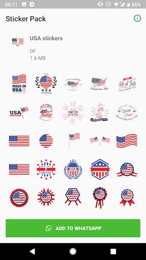 USA Stickers for WhatsApp WAStickerApps WAStickers screenshot 1
