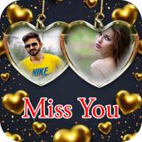 Miss You Dual Photo Frame on 9Apps
