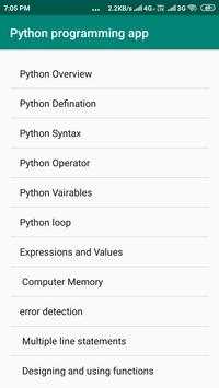python programming app 3 تصوير الشاشة