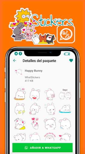 Happy Bunny Stickers for WhatsApp screenshot 5