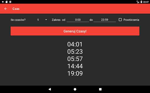 Randomizer  Generator losowych wyborów liczb haseł screenshot 13