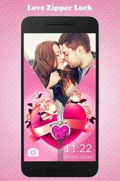 Love Zipper Lock Screen screenshot 3