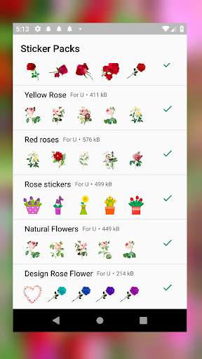 ملصقات ورد للواتساب واستكراي 🌹🌺💝 3 تصوير الشاشة