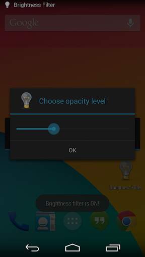 Full Screen Brightness Filter screenshot 2