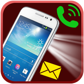Torch light on call icon