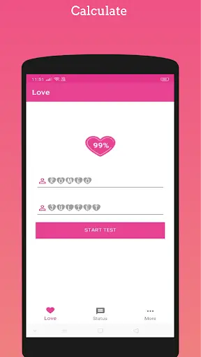 Love Test- Real Love tester, Name Love Calculator screenshot 1