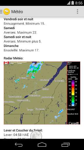 Météo Canada screenshot 3