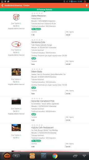Restorandan İste Mobil Uyg. screenshot 16