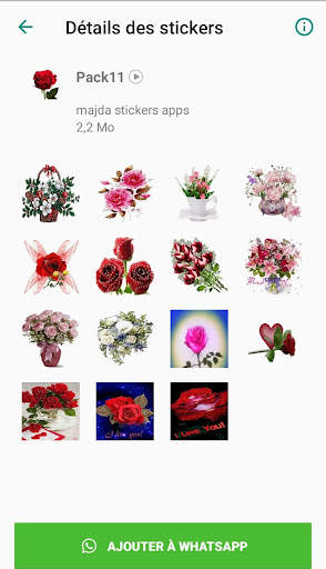 Animated  Flowers Stickers For WhatsApp screenshot 7