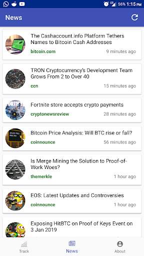CryptoTrack - Bitcoin News and Tracker screenshot 5