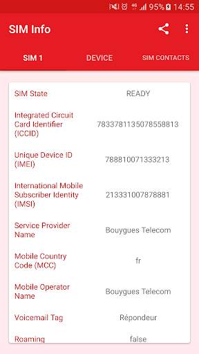 SIM Card Info screenshot 1