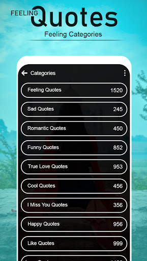 Feeling Quotes Status screenshot 1
