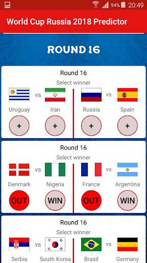 World Cup Russia 2018 Predictor screenshot 3