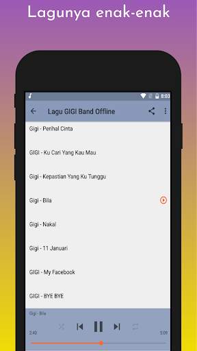 Lagu GIGI Band Offline screenshot 4