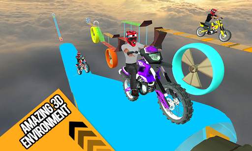 Racing Bike 3D Trial Bike Stunts Ramp Bike Jumping screenshot 4