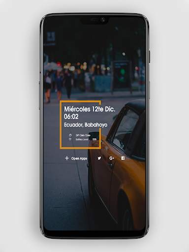 AX4 UI KWGT 3 تصوير الشاشة