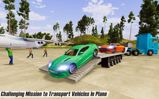 Offroad Airplane Pilot Cargo Truck:Car Transporter screenshot 15