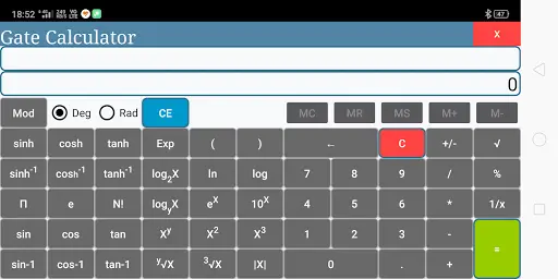 Gate Calculator Free (No Ads) screenshot 1