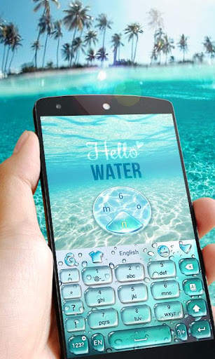 GO Keyboard Theme Water screenshot 5