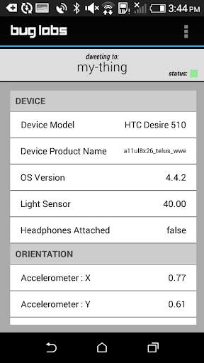 Dweet My Phone screenshot 2