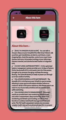 Amazfit GTS 2 Mini Guide स्क्रीनशॉट 4