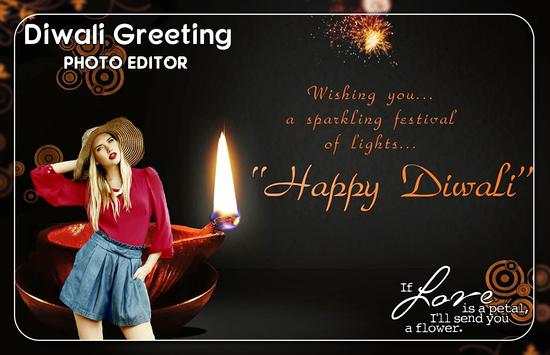 Diwali Greeting Card Photo Editor screenshot 1