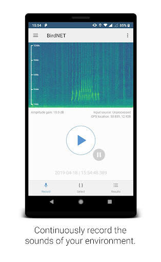 BirdNET screenshot 1