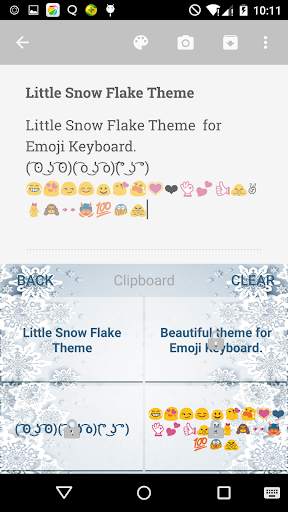 Little Snow Flake Keyboard screenshot 3