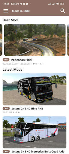 Mod Map Bussid Jalan Berlumpur screenshot 3