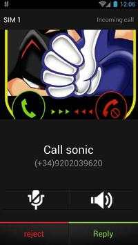 Sonic Fake Call - We Love d Dash скриншот 2