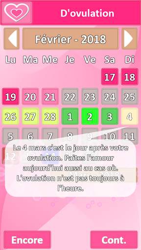 Application d'ovulation française screenshot 5
