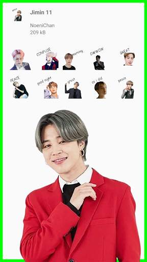 Jimin BTS Stickers for WhatsApp screenshot 7