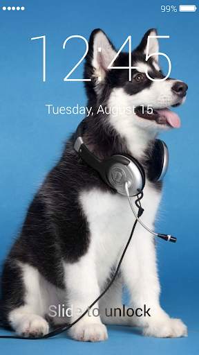 Husky Lock Screen screenshot 8